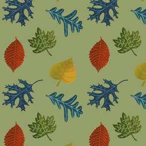 Falling Leaves | Olive