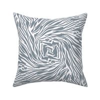 zerba swirls  - grey and white,  21" fabric repeat