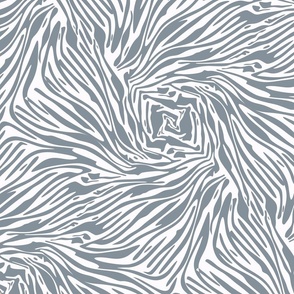 zerba swirls  - grey and white,  21" fabric repeat