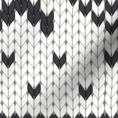 Snowflake Pattern: Black and White