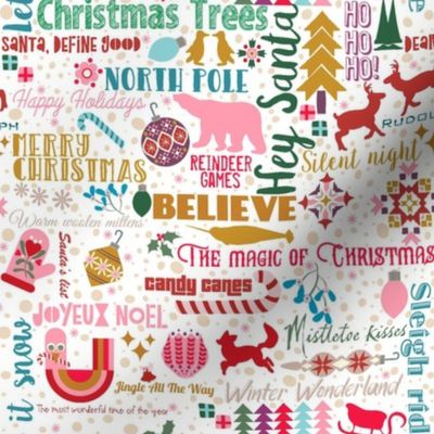 Christmas Sayings & Symbols, 8 inch