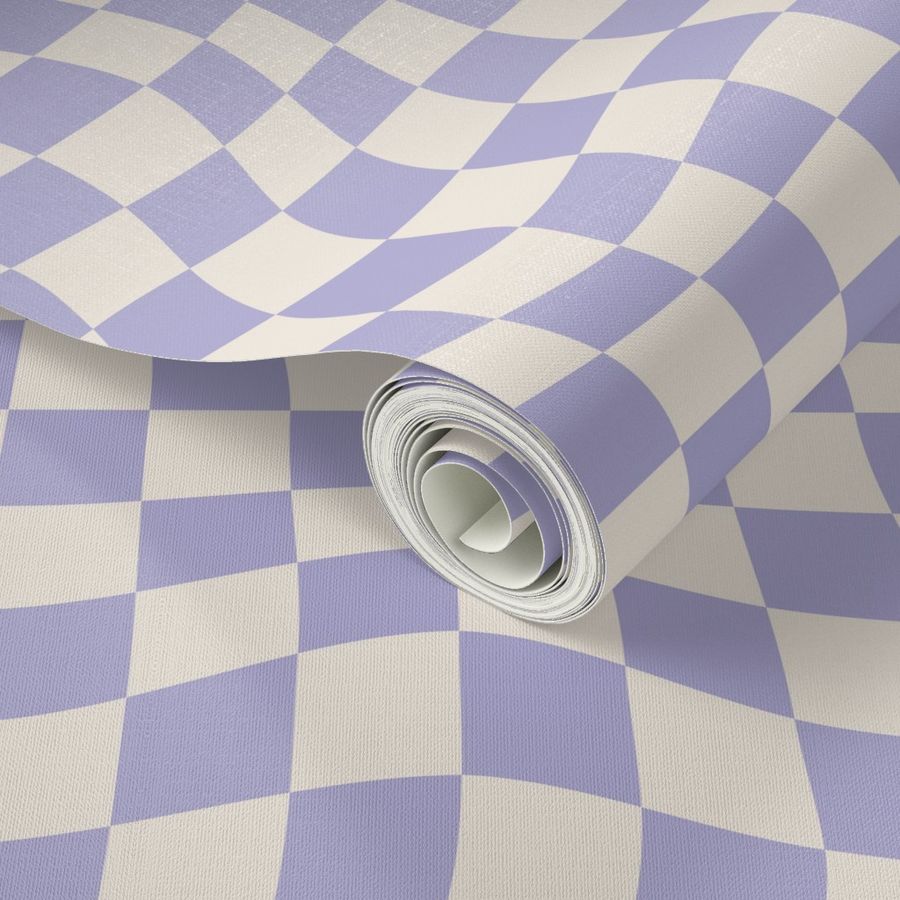 Lilac Swirly Checkers