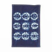 Shibori Indigo Dyed Textile Art