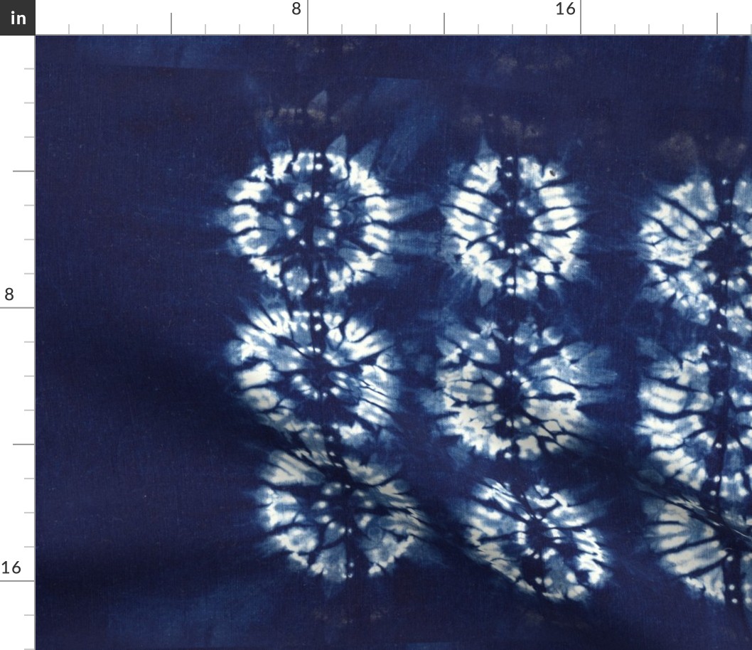 Shibori Indigo Dyed Textile Art