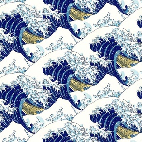 Katsushika Hokusai "The Great Wave off Kanagawa" pattern 2