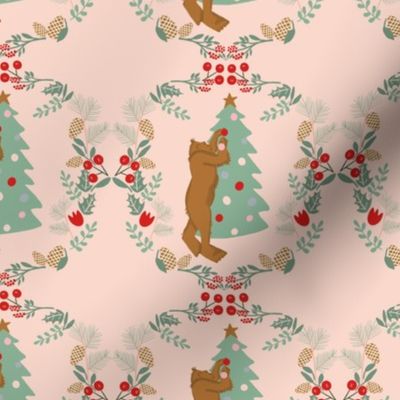 Christmas_Cryptids_Bigfoot_Damask