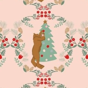 Christmas_Cryptids_Bigfoot_Damask