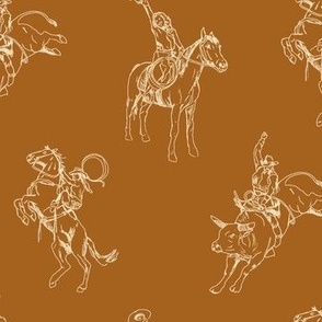 Rodeo Stars in Saddle Brown