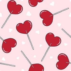Lollipops Red on blush Valentines Day 