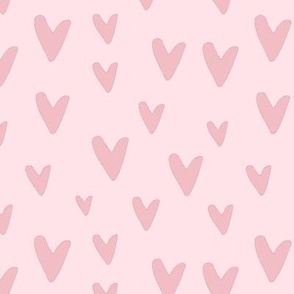 Whimsical Blush Hearts pink Valentine’s Day