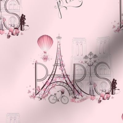 Paris pink Je Taime