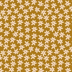 Ditsy flowers gold