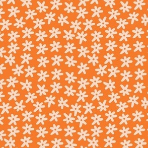 Ditsy flowers orange