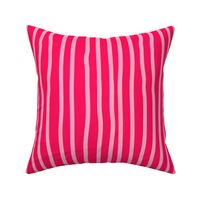 Ditsy Summer Fruit Pink Raspberry Stripes Coordinating Pattern Rotated
