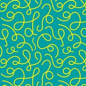 Squiggles green and yellow