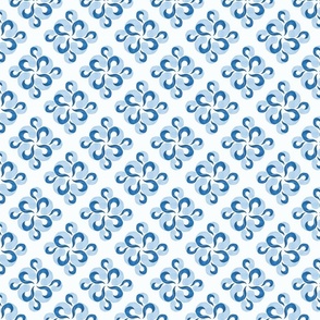 Blue wave - Diamond Tile 