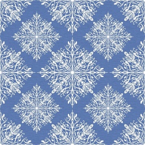 Blue snowflakes Christmas ornaments Snow holiday festive. 