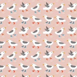 seagulls rainy pattern