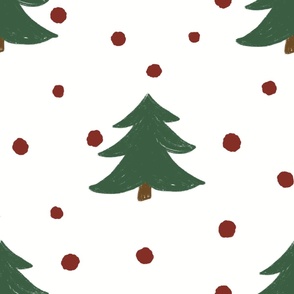 Christmas Tree and Polka Dots