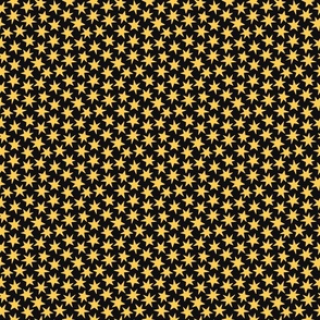 Simple  golden stars on a black background 1