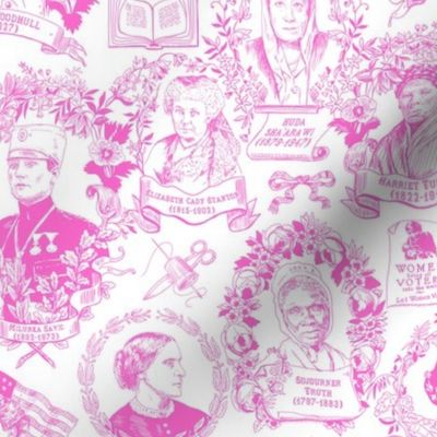 Feminist Pioneers Sisters of Equality Pink Medium