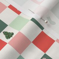 small christmas icon checkerboard