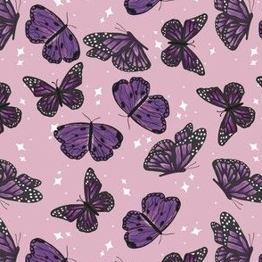 Purple Butterflies 