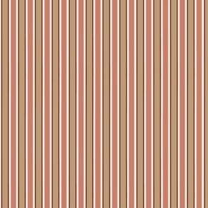 vertical stripe in khaki and rose