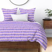 Sweet wine grapes horizontal stripes on digital lavender Medium scale