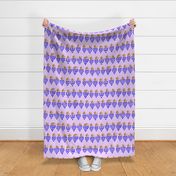 Sweet wine grapes horizontal stripes on digital lavender Large scale