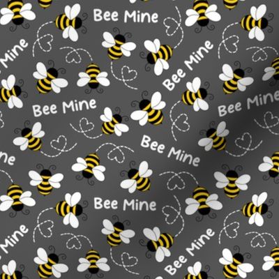 Small - Bee Mine - Dark Grey 