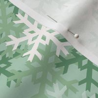 Snowflake Pile in Holiday Pine Green