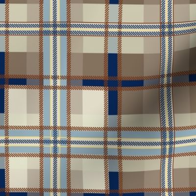 plaid-brown blue