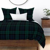 LARGE Black Watch Tartan - blue and green tartan fabric