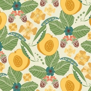 Apricot Delicious Ditsy Paper cutout -Matinee