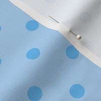 Small Blue Polkadots on Blue Background