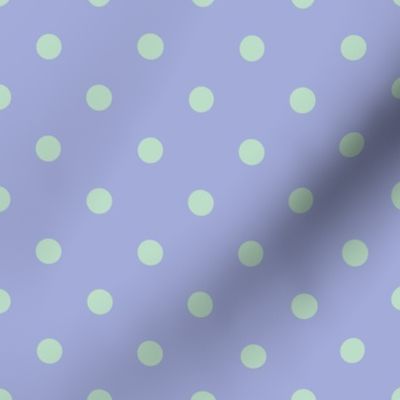 Classic Small Green polkadot on Violet Background