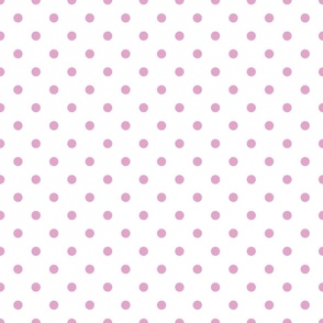 Small Pink Polkadots on White Background