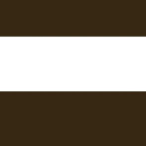Brown and white rugby stripe 3 inch