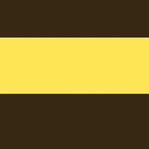Brown and yellow rugby stripe 3 inch