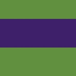 Green and purple rugby stripe 3 inch