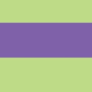 Apple green and purple rugby stripe 3 inch