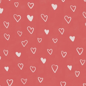 Love - Heart doodles L