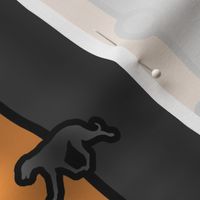 Greyhound Bead Chain - rust black