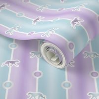 Greyhound Bead Chain - cotton candy