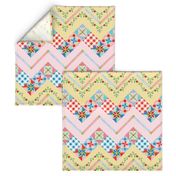 Country Days Zig Zag Cheater Quilt Design 2.5" squares