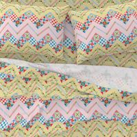 Country Days Zig Zag Cheater Quilt Design 2.5" squares