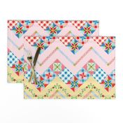 Country Days Zig Zag Cheater Quilt Design 2.5" squares