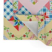 Country Days Zig Zag Cheater Quilt Design 2.5" squares