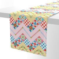 Country Days Zig Zag Cheater Quilt Design 2.5" squares